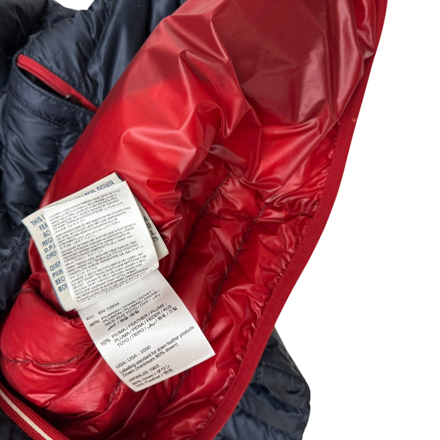 Moncler Clovis Hooded Down Jacket Navy (Fits M-L)