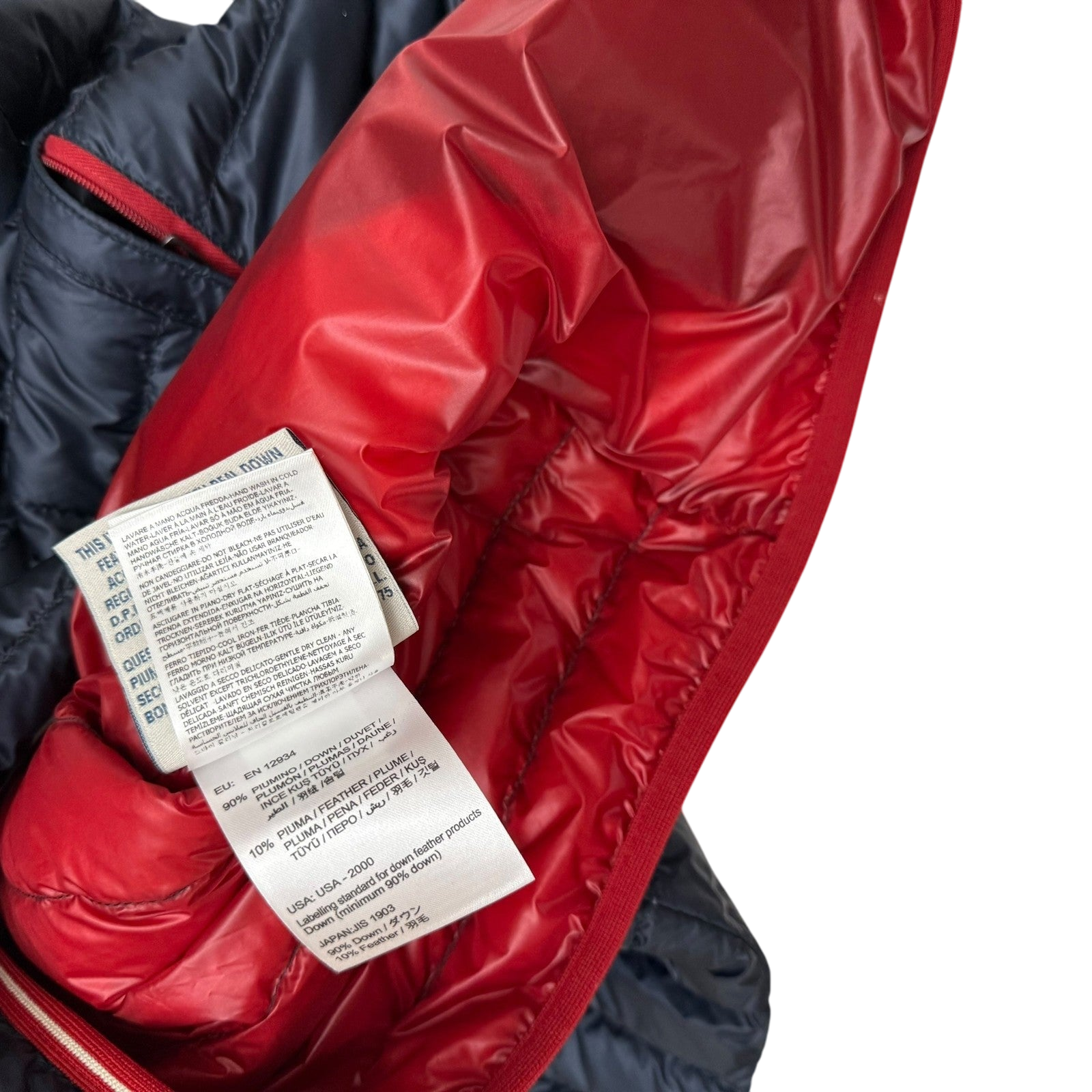 Moncler Clovis Hooded Down Jacket Navy (Fits M-L)