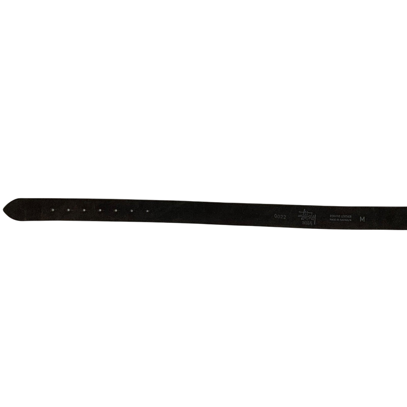 Stussy Vintage 90s Sista SS Logo Leather Belt Black (Made in Aus) (Size M)