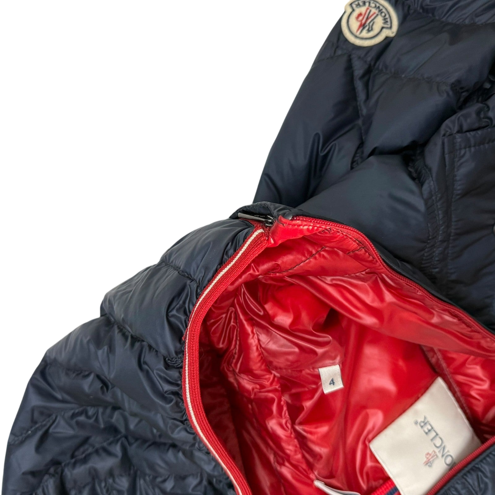 Moncler Clovis Hooded Down Jacket Navy (Fits M-L)