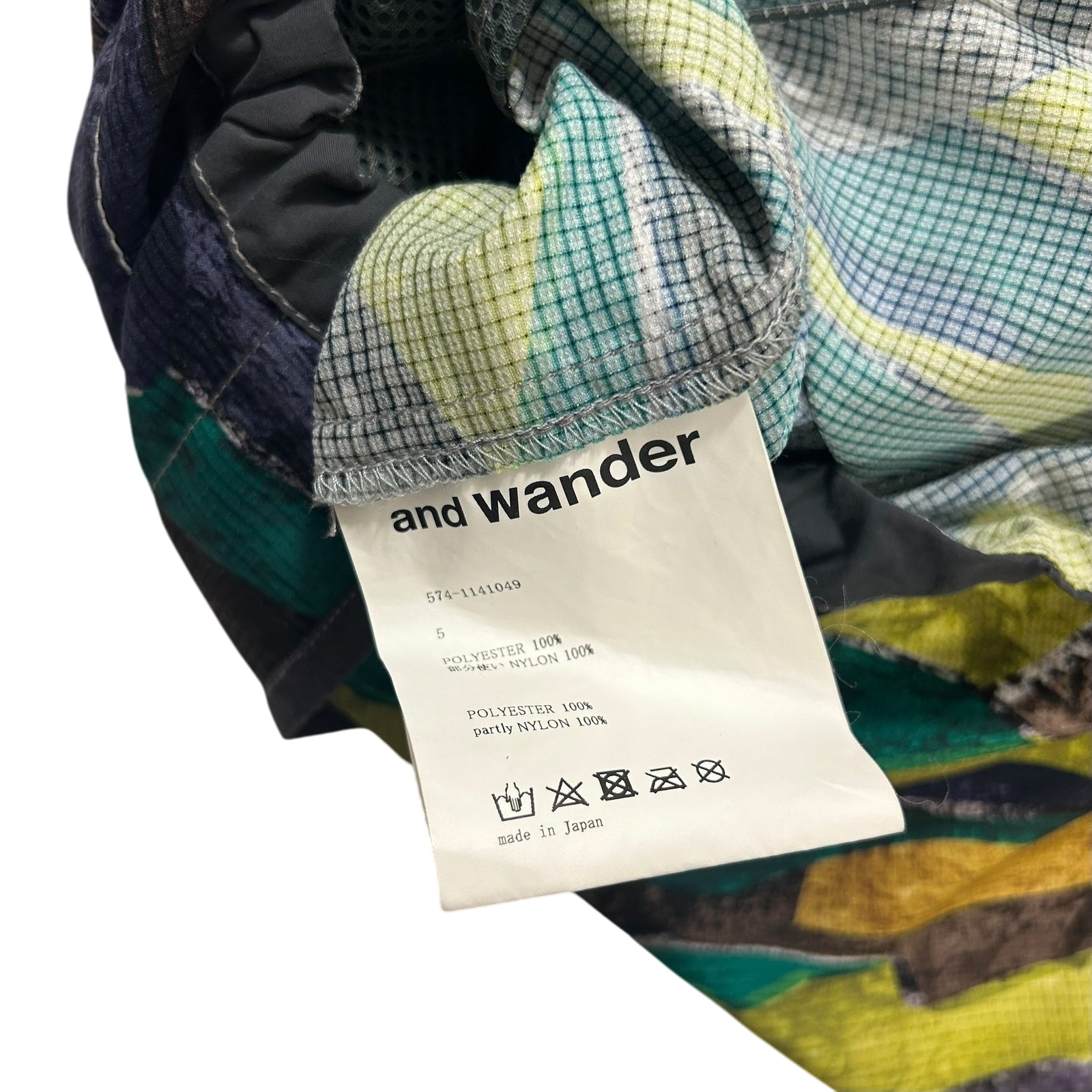 And Wander Printed Vent Hooded Jacket (Fits L/XL)