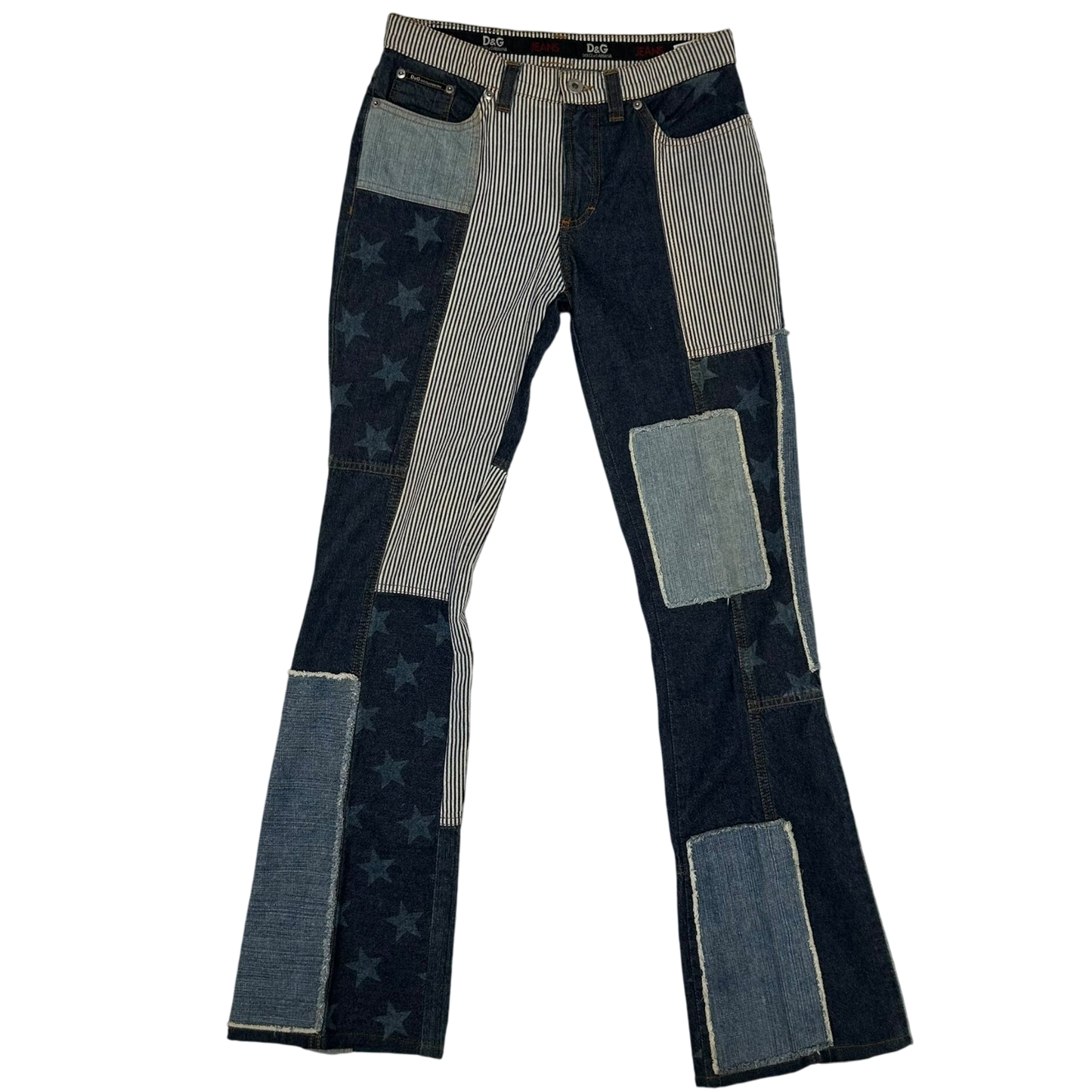 Dolce & Gabanna 2000s Patchwork Women’s Jeans (Size 27”)