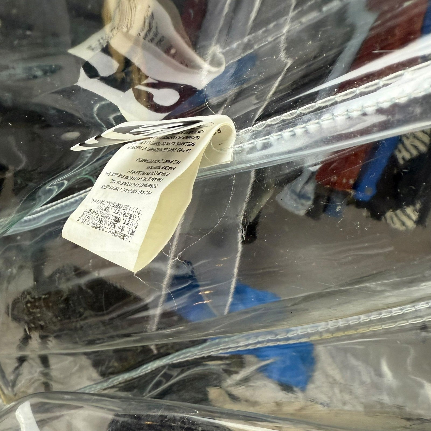 Comme des Garçons Clear Vinyl PVC Tote Bag