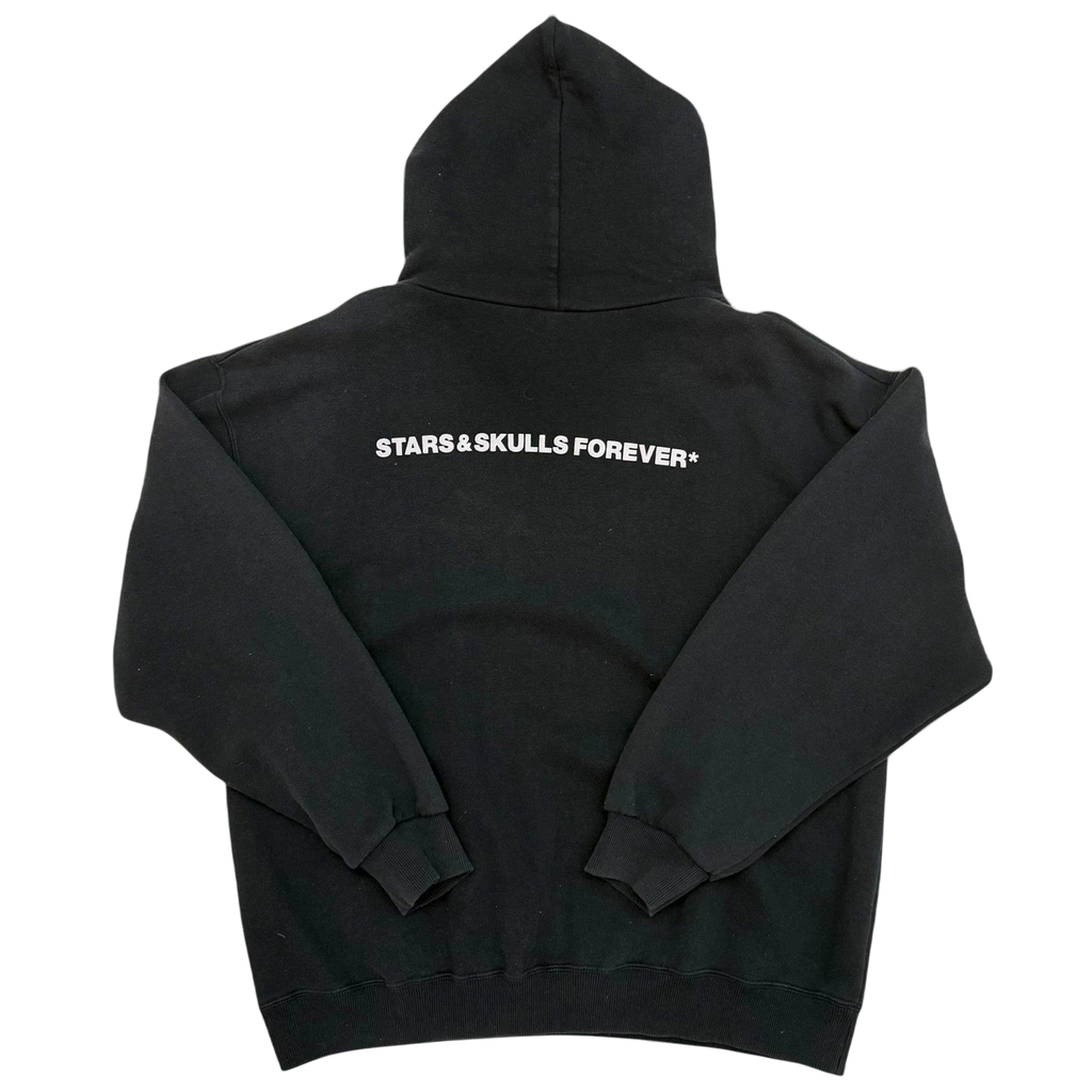 Stussy Vintage 2002 ‘Stars and Skulls Forever’ Hoodie Black (Size XL)