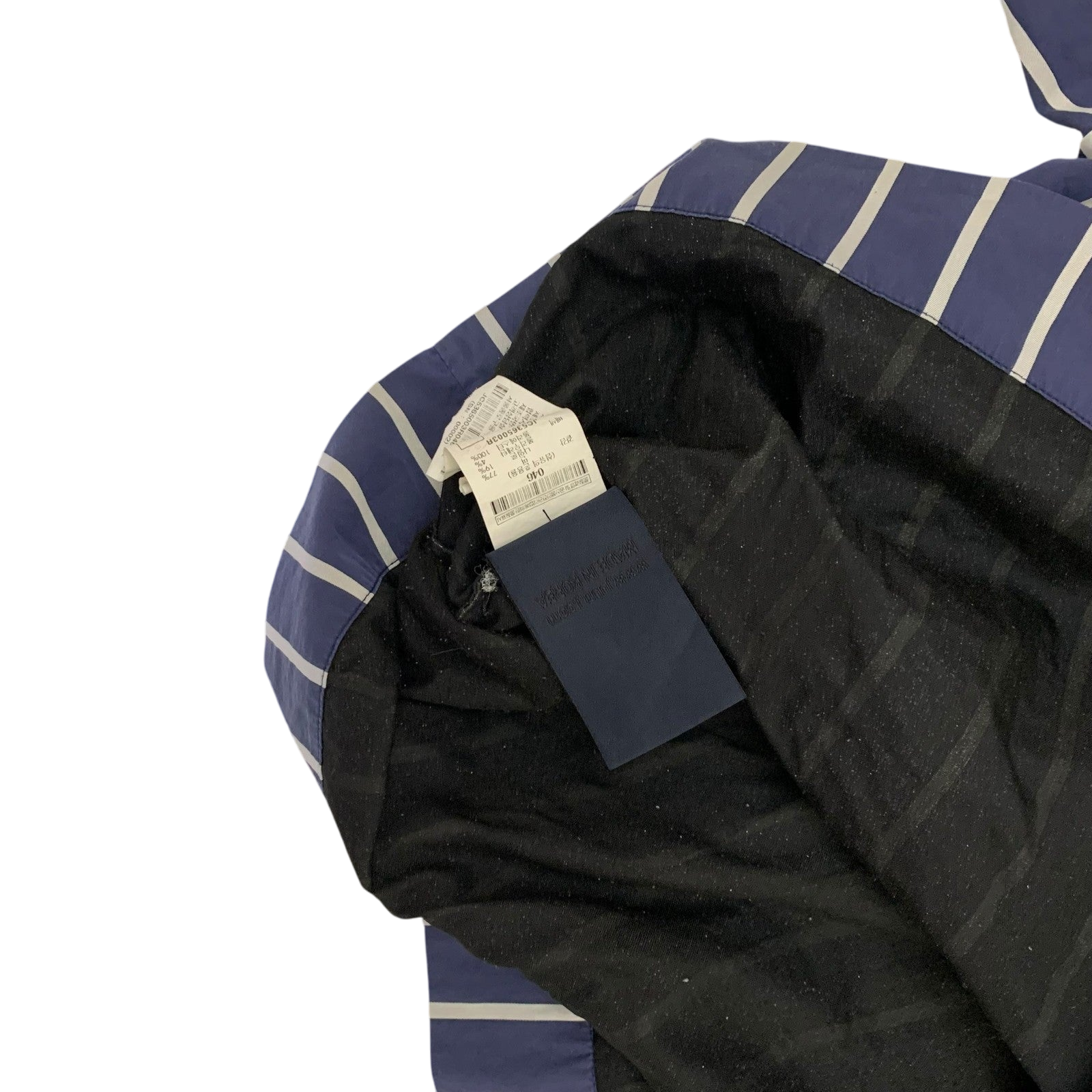 Juun.j Double-Layered Striped T-Shirt Navy/White (Fits XL)