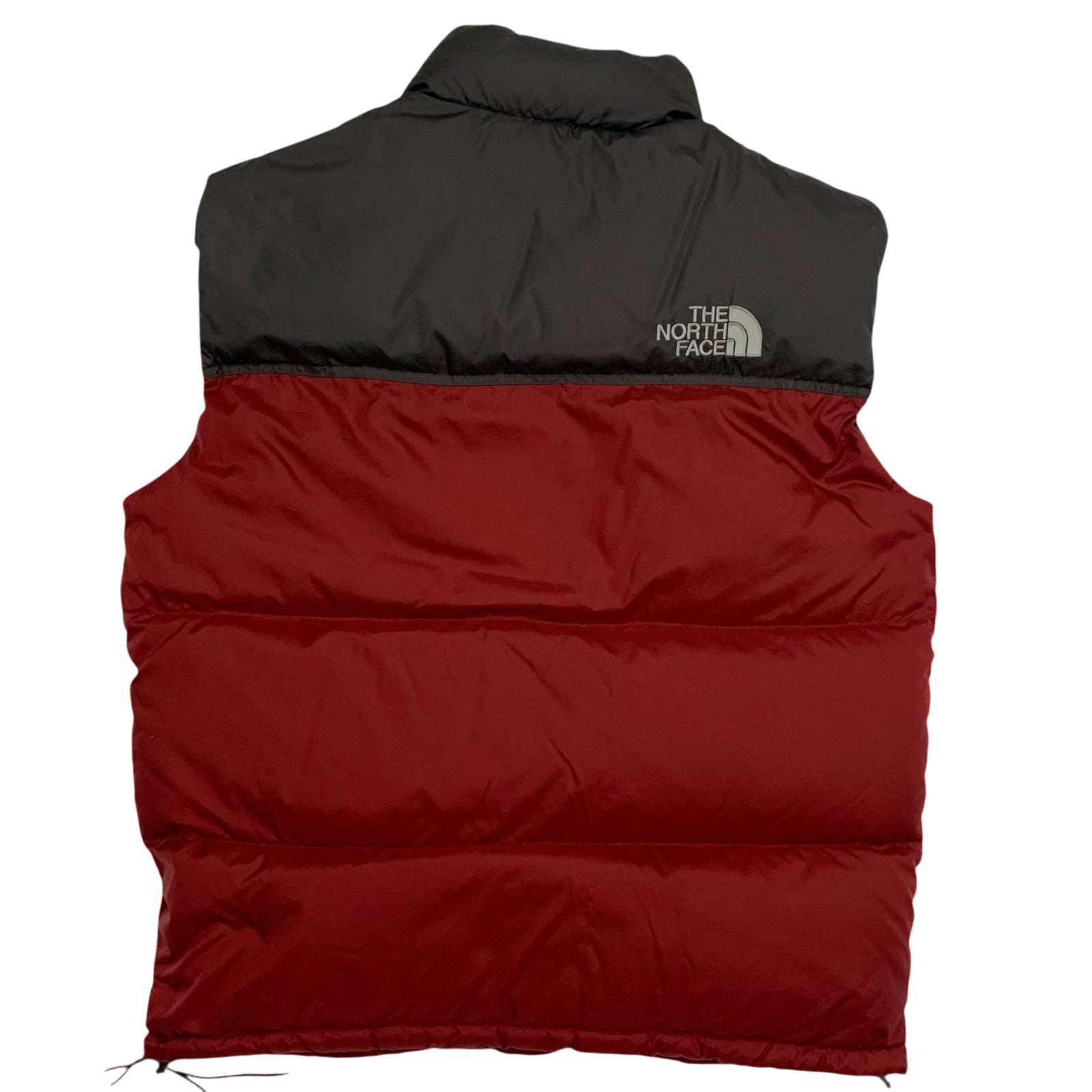 The North Face Nuptse 700 Down Puffer Vest Red/Charcoal (Size L)