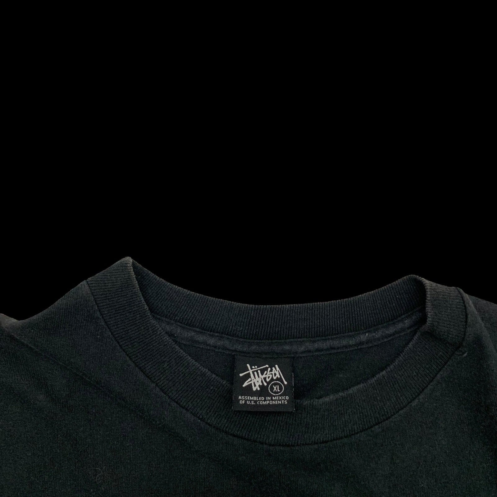Stussy Tribe Vintage 90s ‘Okay Big Boys’ T-Shirt Black (Size XL)