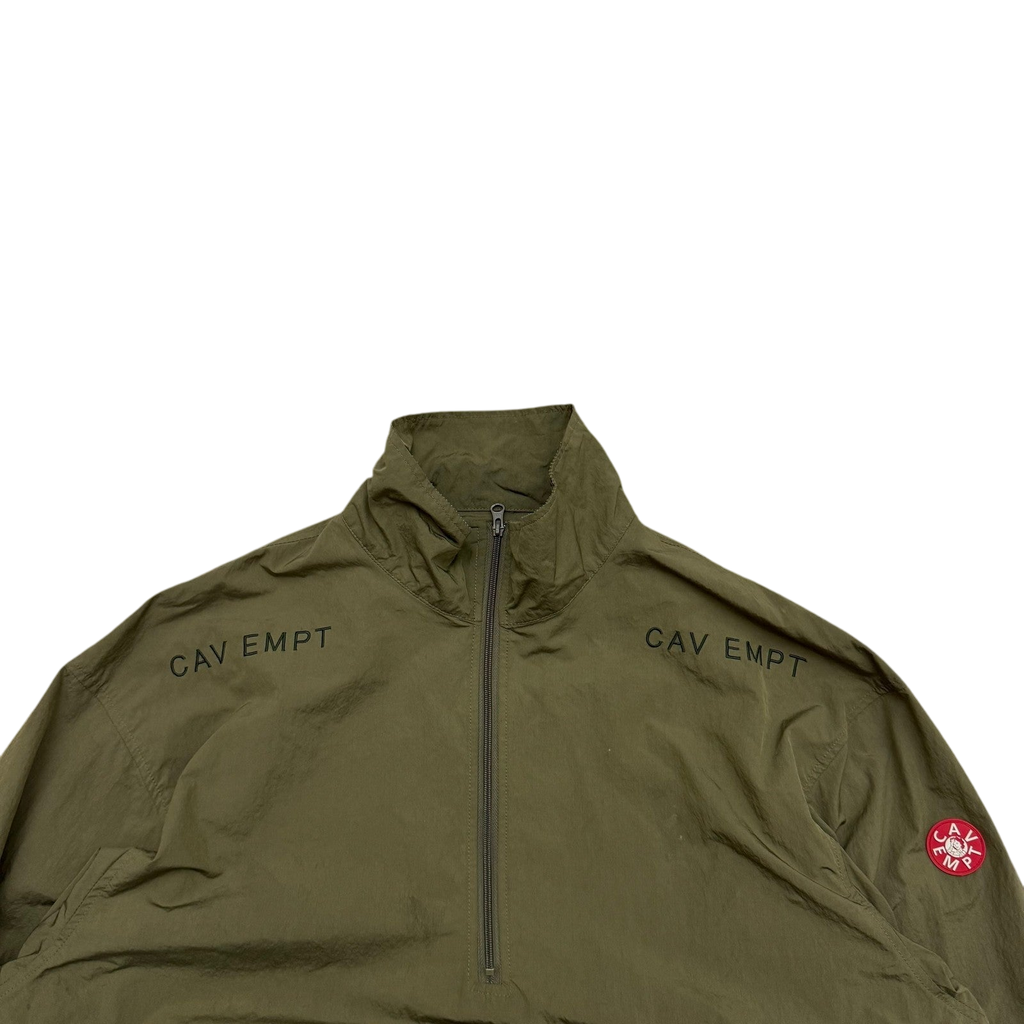 Cav Empt Packable Half-Zip Anorak Jacket Olive Green (Fits L-XL)