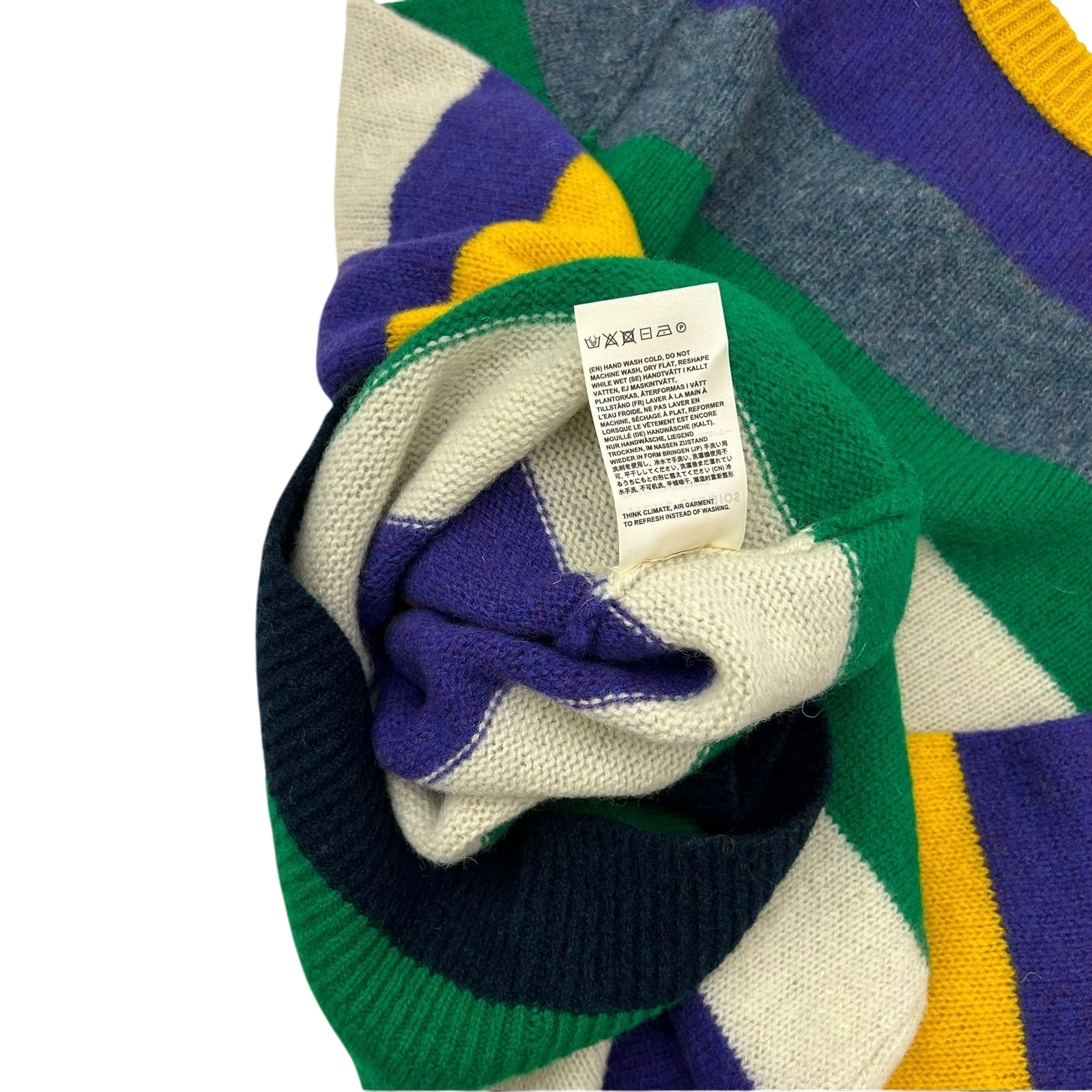 Acne Studios Kai Striped Wool Sweater (Fits M-L)