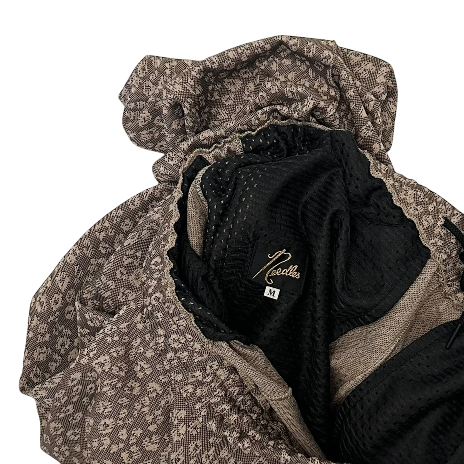 Needles Poly Smooth Track Pants Leopard Print (Size M)