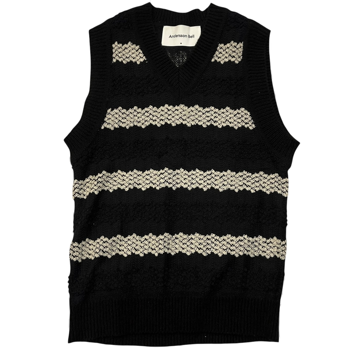 Andersson Bell Embroidered Long Vest Black (Fits L-XL)
