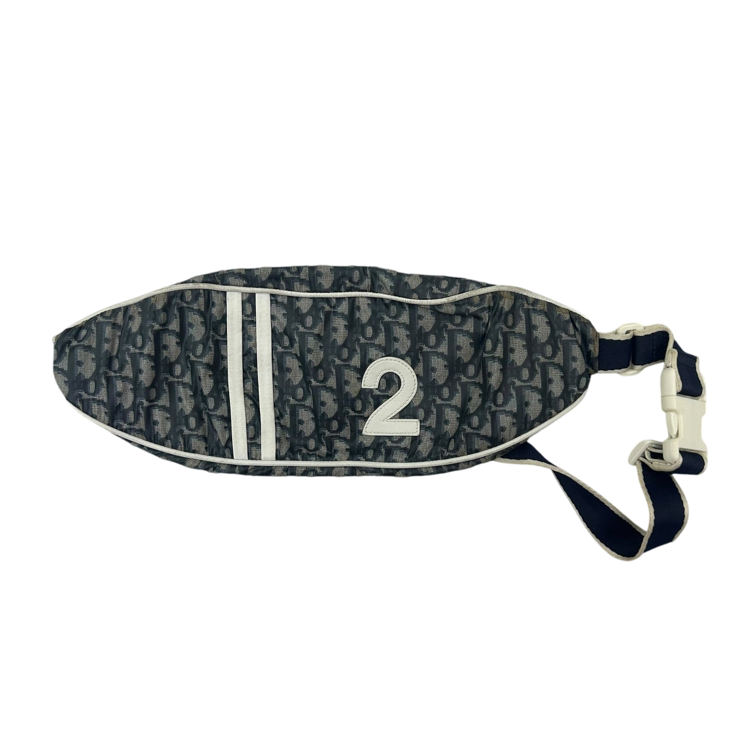 Christian Dior Trotter Canvas Waist bag Nylon Blue/White