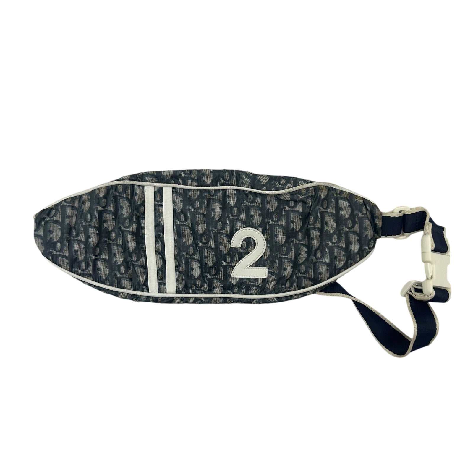 Christian Dior Trotter Canvas Waist bag Nylon Blue/White