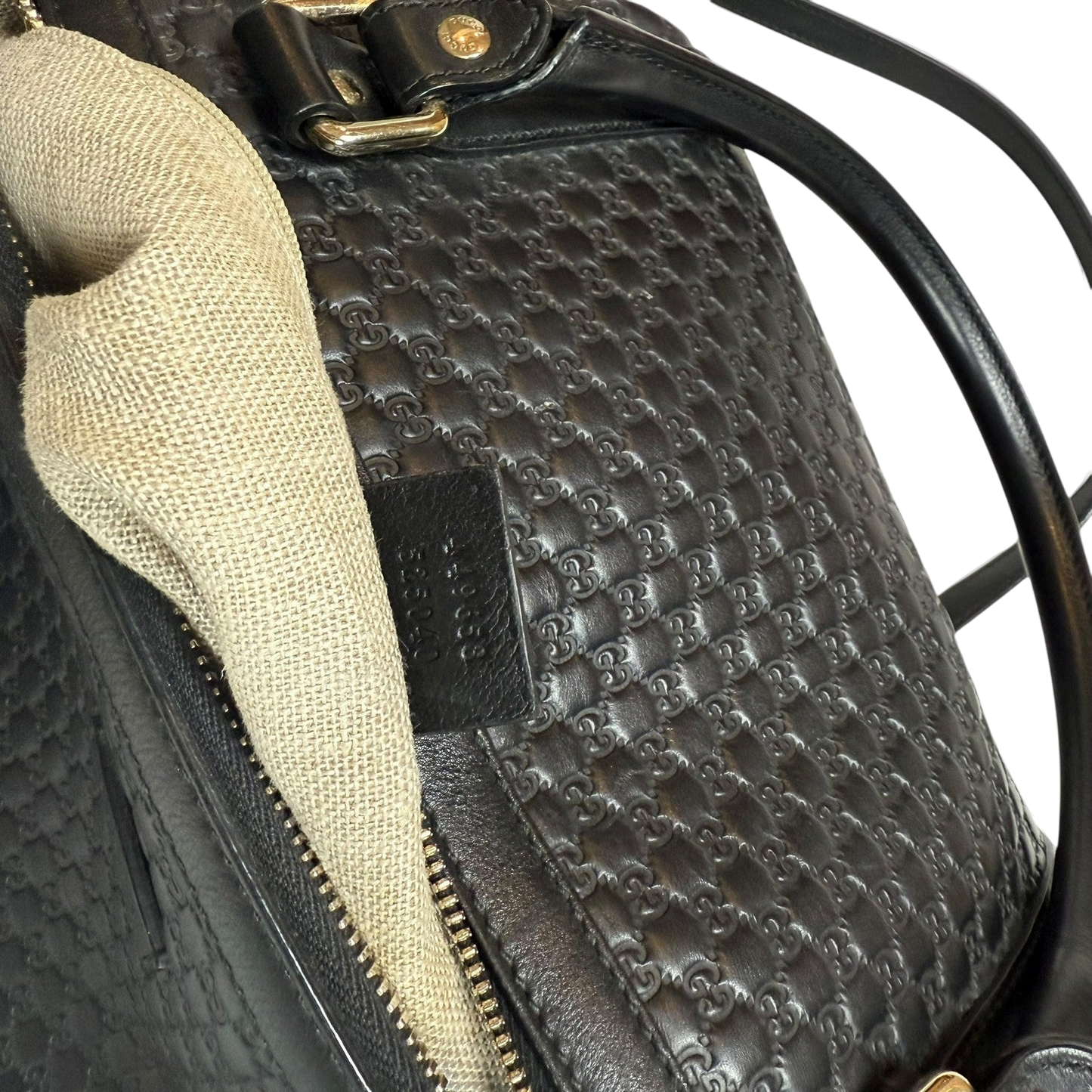 Gucci Microguccissima Large Dome Leather Bag Black