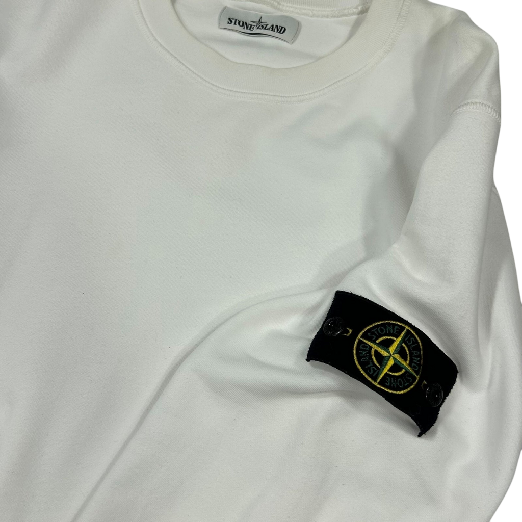 Stone Island Crewneck Sweater White (Fits M/L)