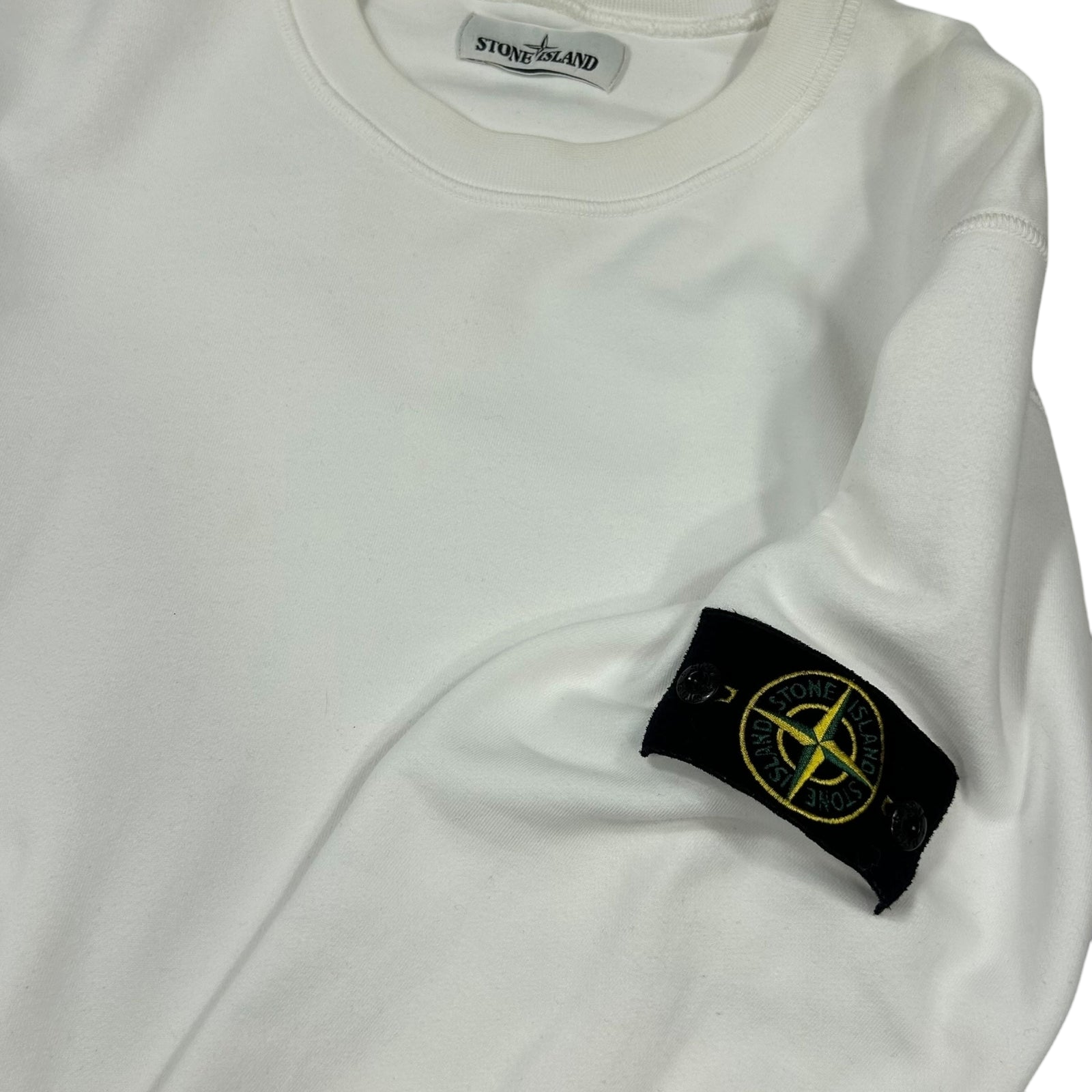 Stone Island Crewneck Sweater White (Fits M/L)