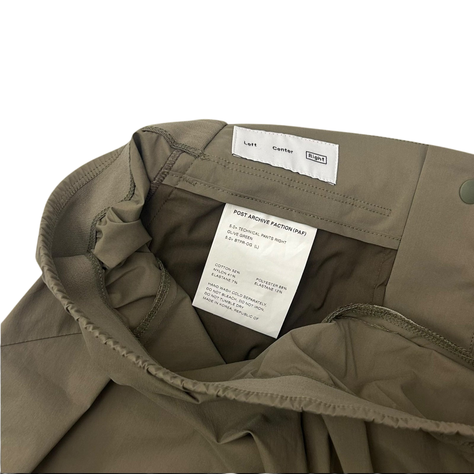 Post Archive Faction (PAF)5.0+ Right Technical Pants Olive Grey (Size L)