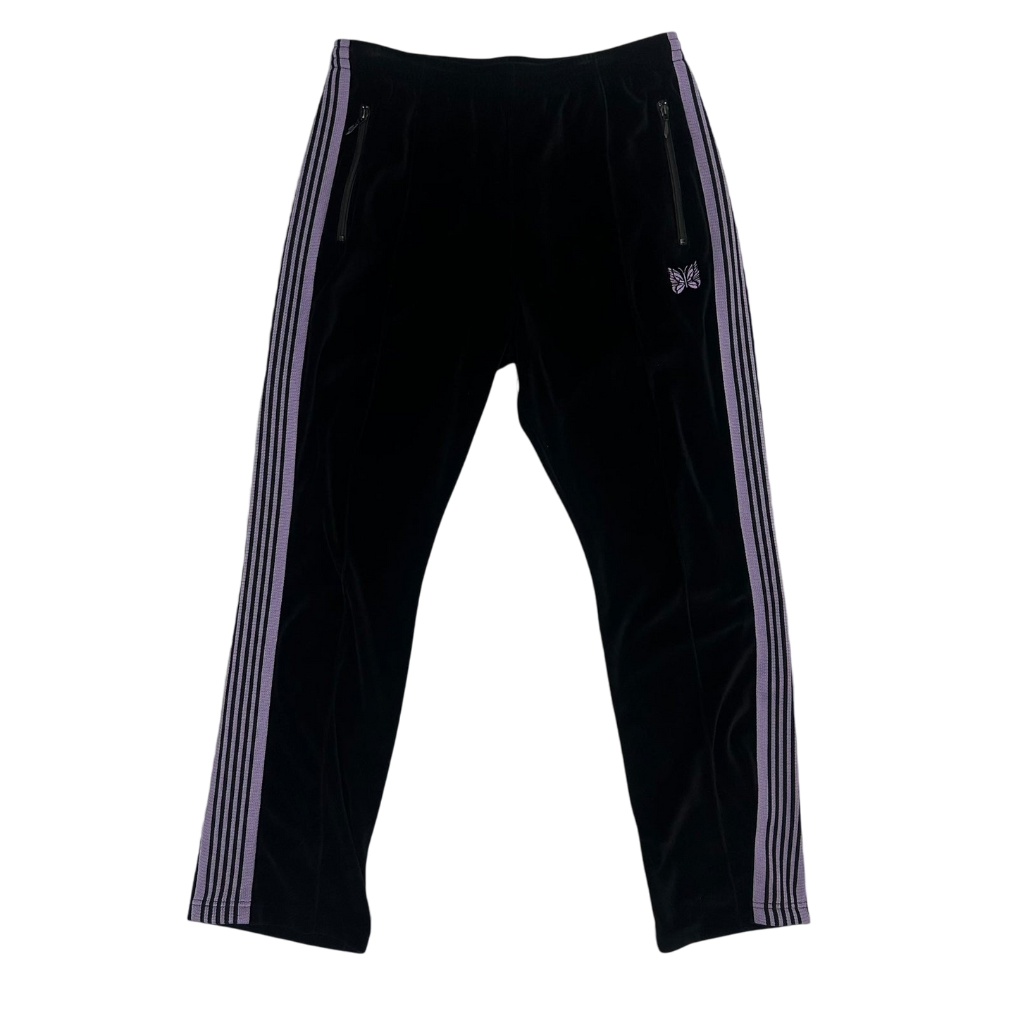 Needles Velour Track Pants Black/Pink (Size L)