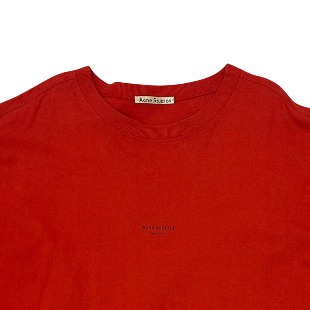 Acne Studios Stockholm Logo T-Shirt Red (Size XL)