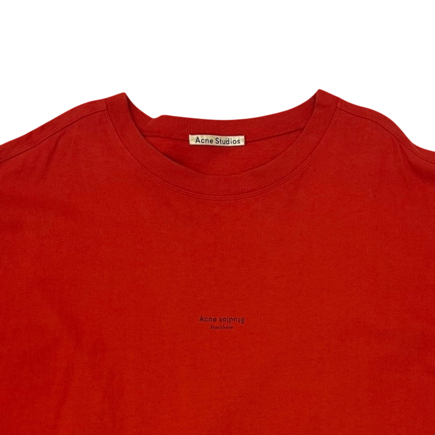 Acne Studios Stockholm Logo T-Shirt Red (Size XL)