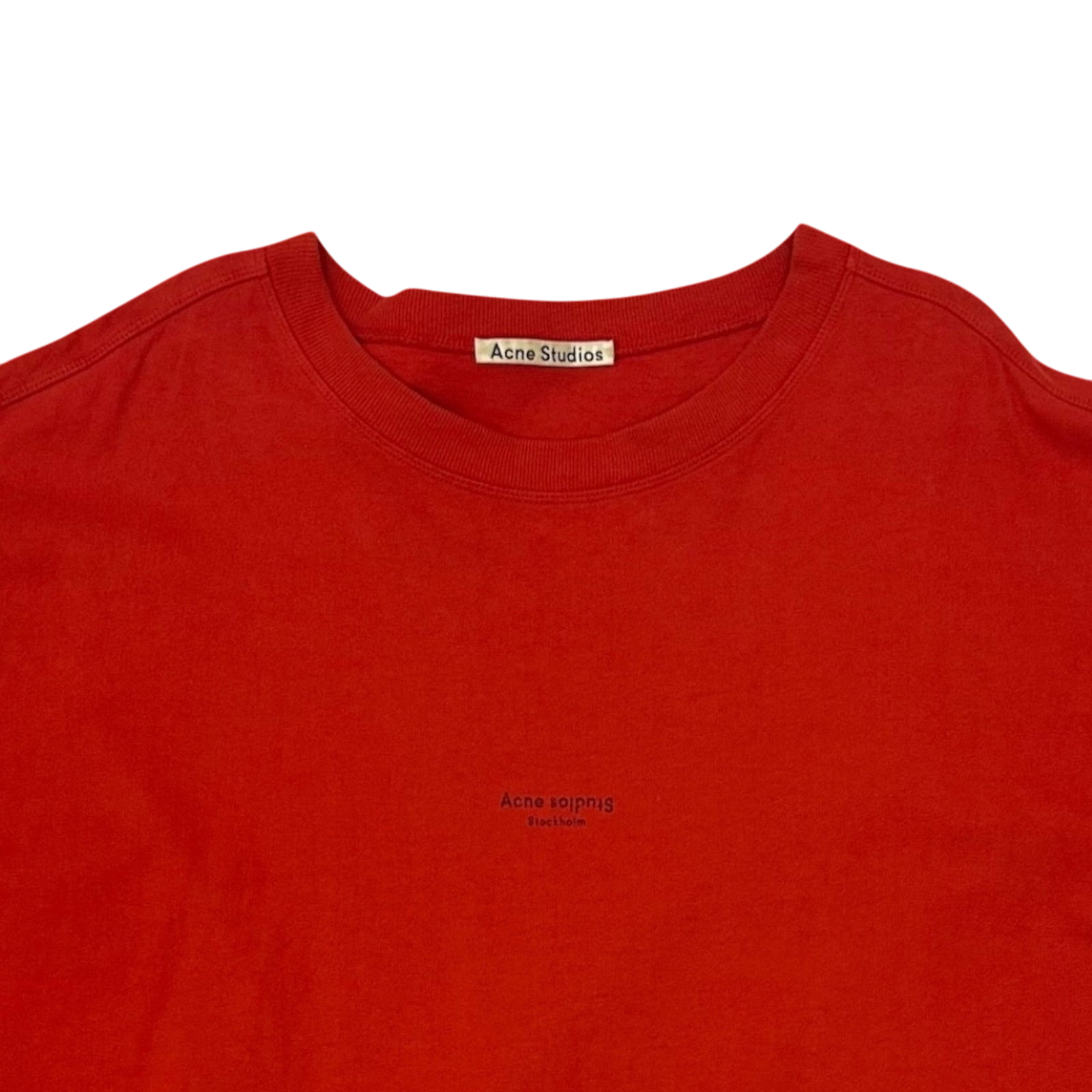 Acne Studios Stockholm Logo T-Shirt Red (Size XL)