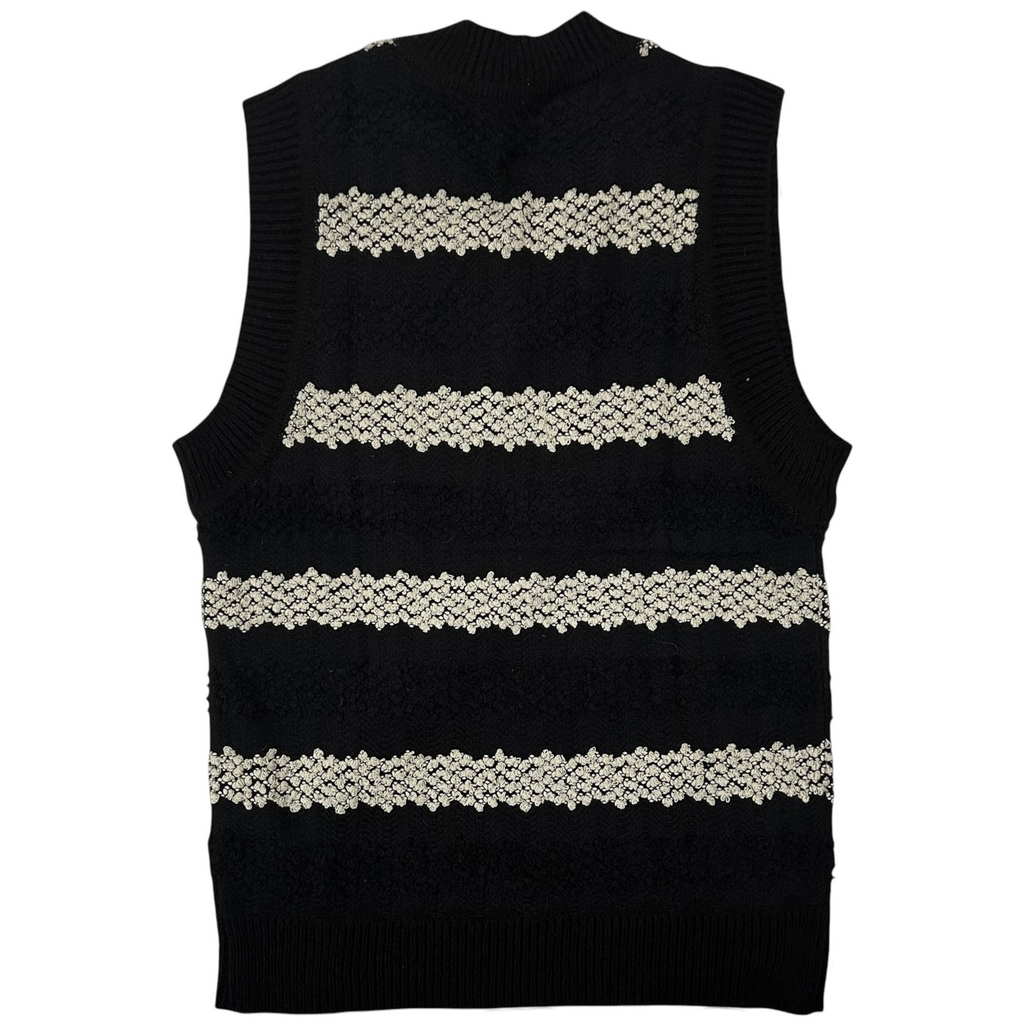 Andersson Bell Embroidered Long Vest Black (Fits XL-XXL)