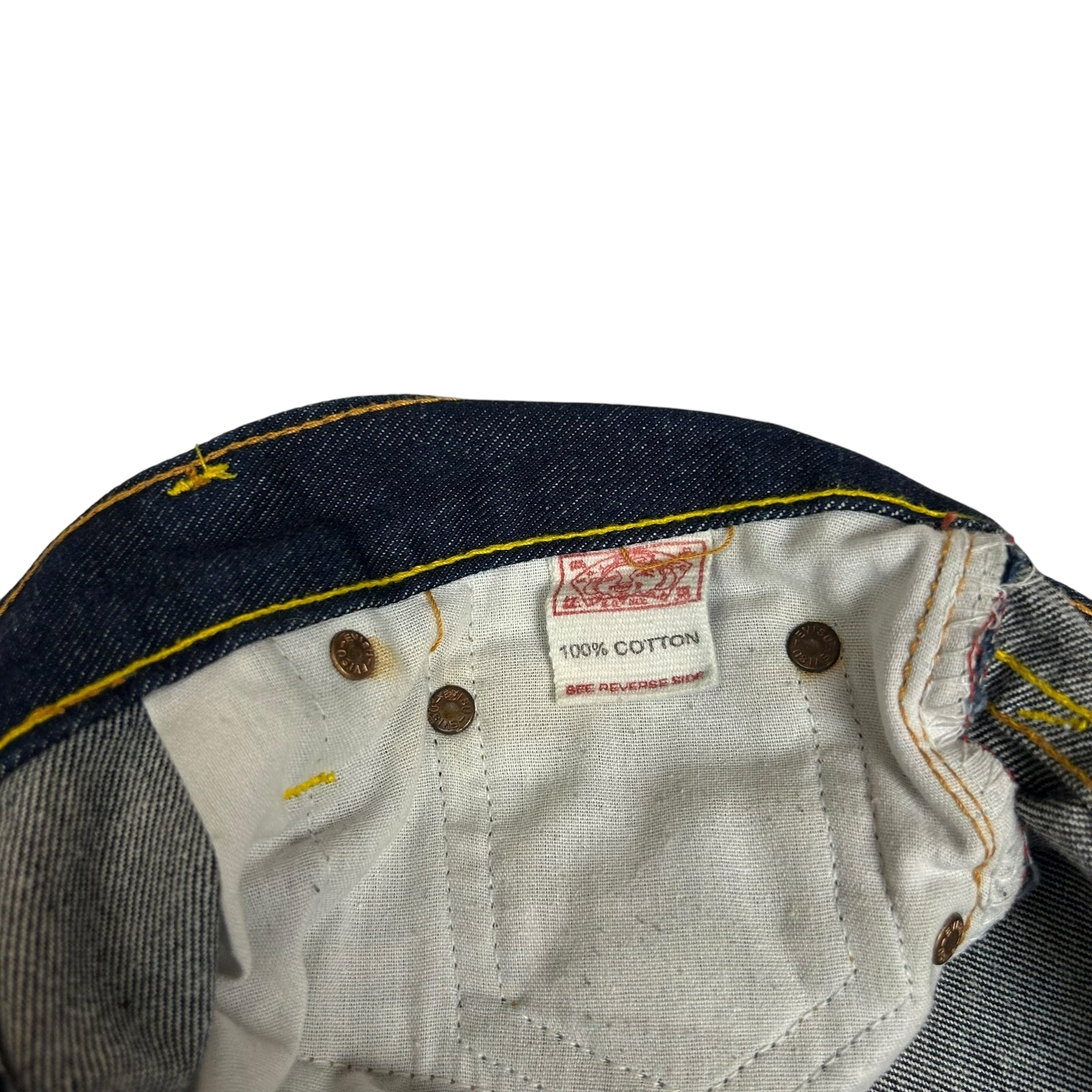 Vintage Evisu Red Daicock Logo Jeans (Fits 32")