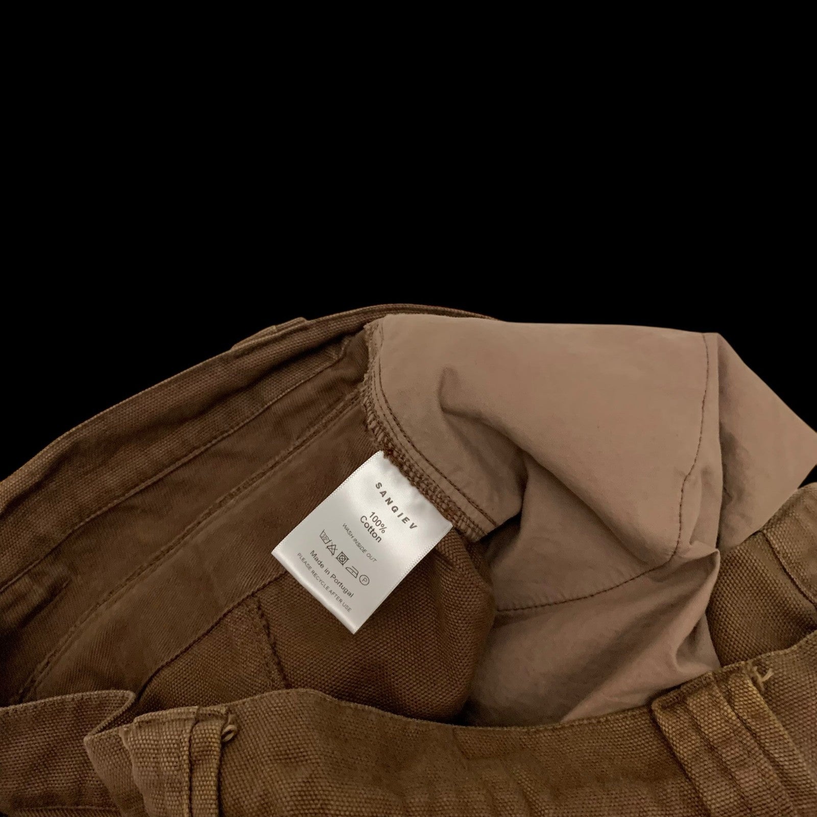 Sangiev Reconstructed Cargo Pants Brown (Size L)