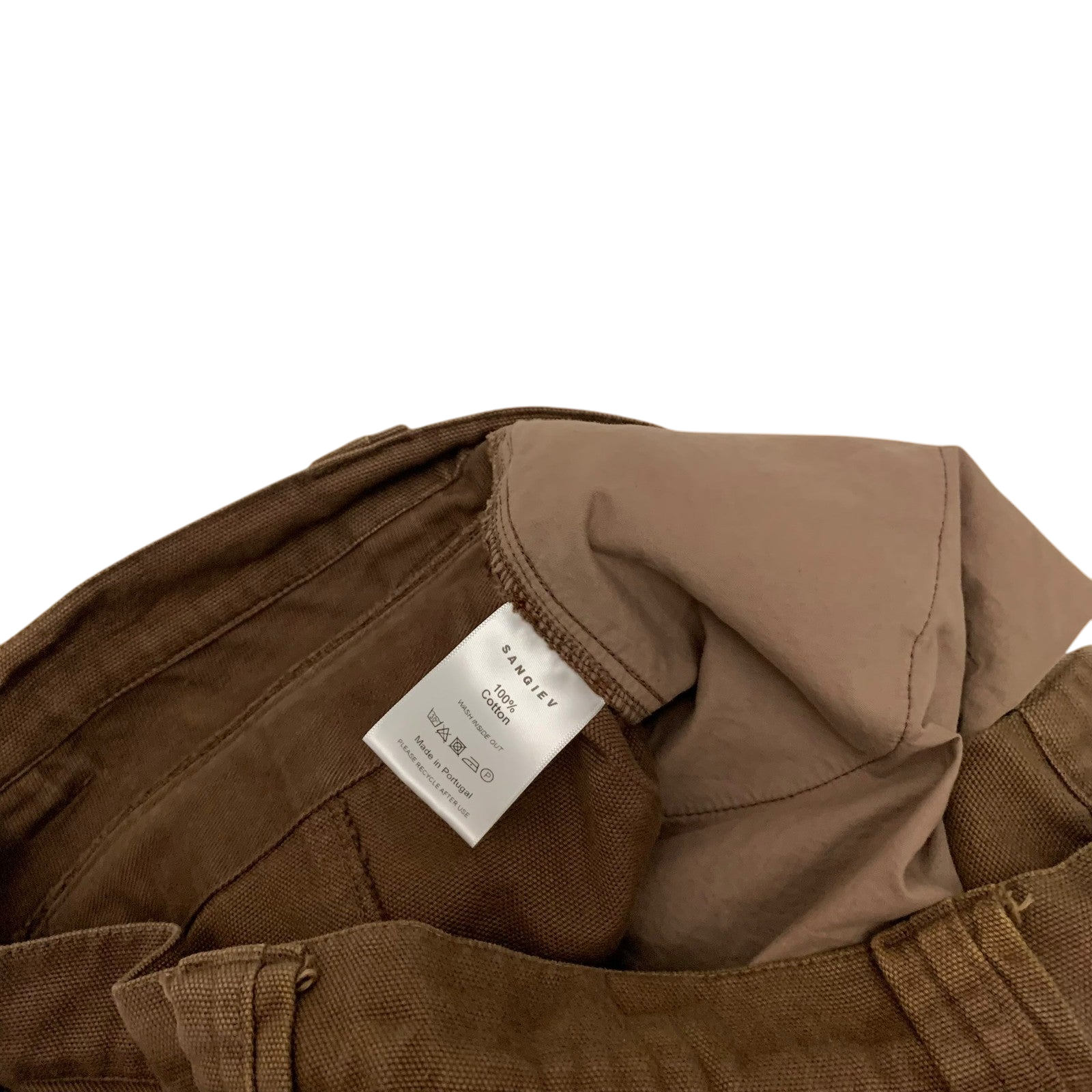Sangiev Reconstructed Cargo Pants Brown (Size L)