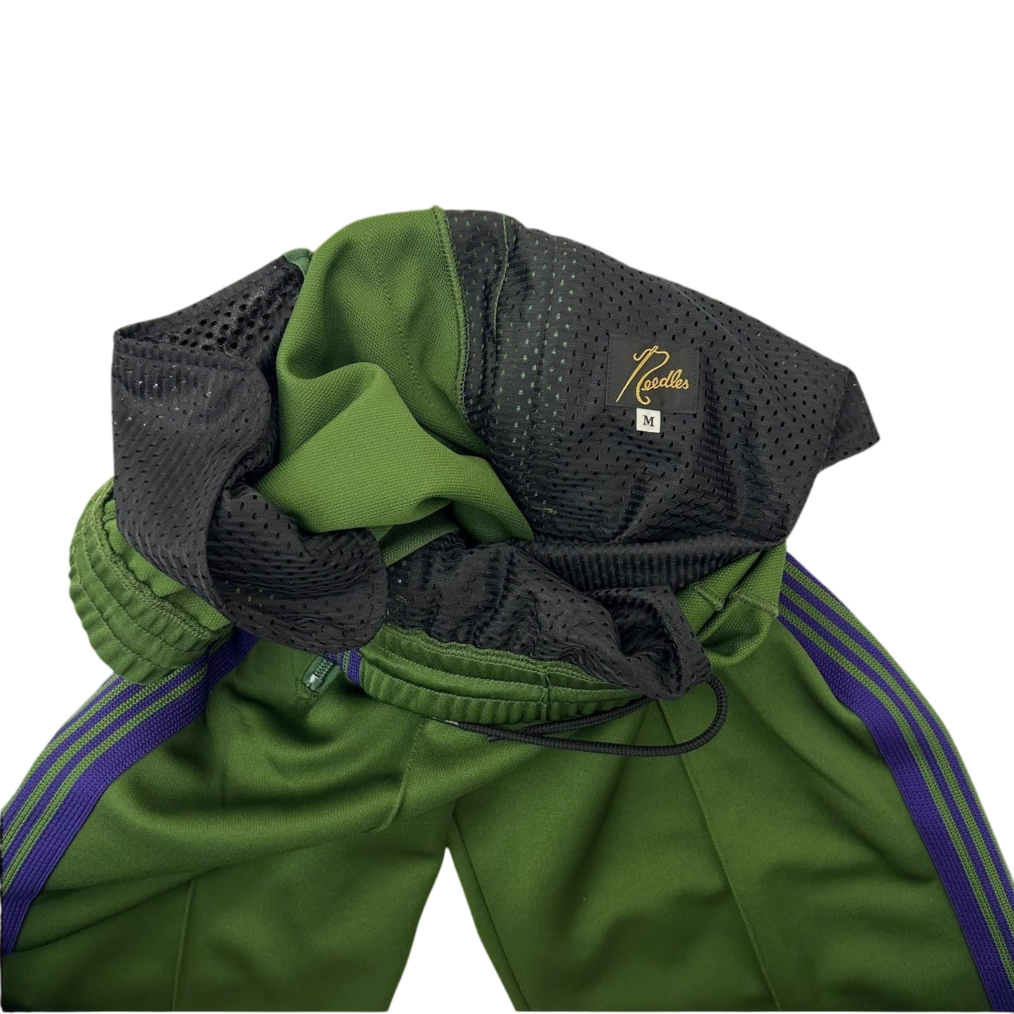 Needles Poly Smooth Track Pants Green/Purple (Size M)