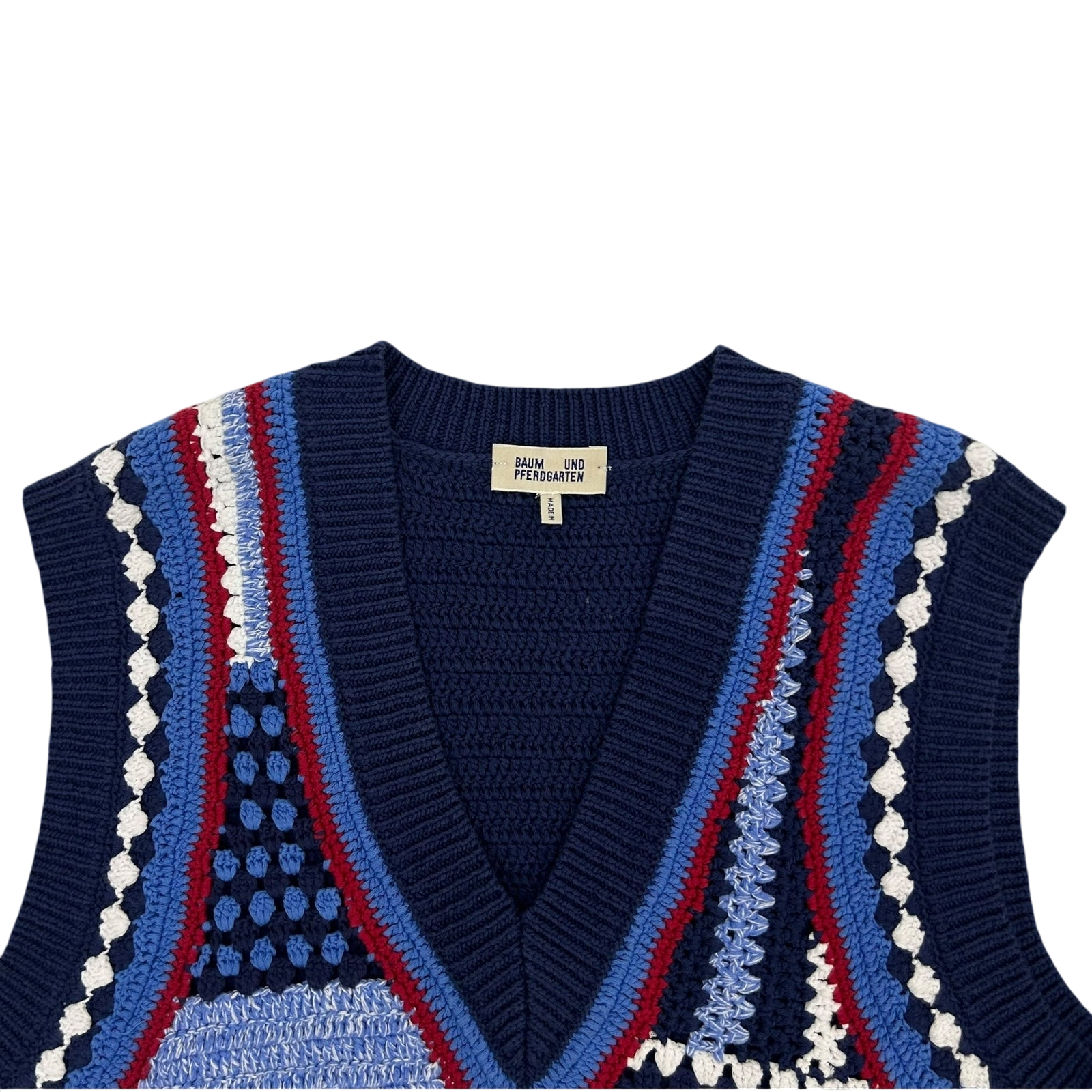 Baum Und Pferdgarten Cicilla Sweater Vest Blue (Fits M-L Womens)