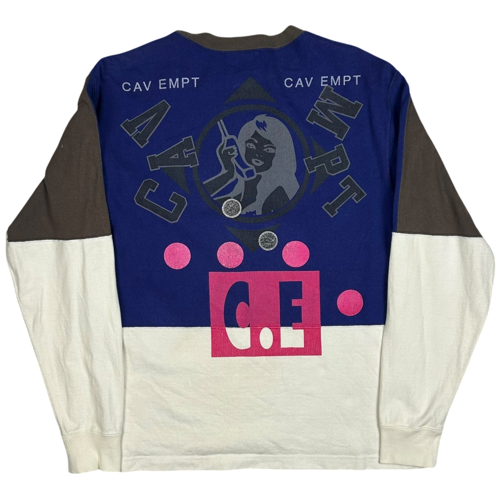 Cav Empt Colour Block Graphic Sweater (Fits S/M)