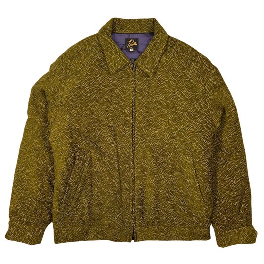 Needles Dots Mall Jacquard Sports Jacket Olive (Size M)