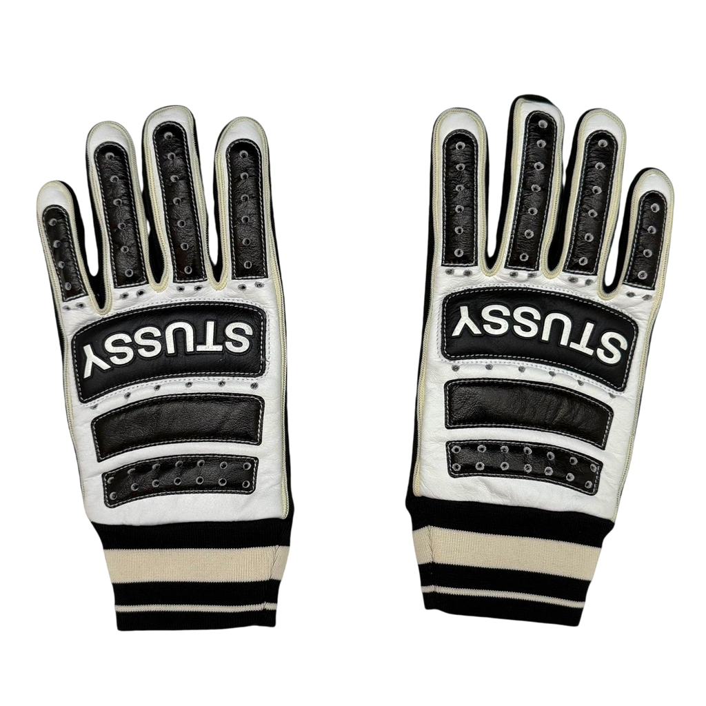 Stussy Leather Biker Gloves (Size L-XL)
