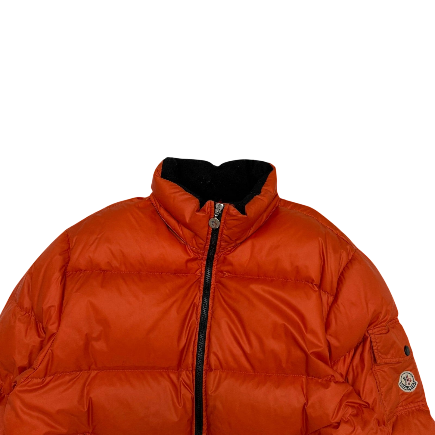Moncler Vintage Maya Down Jacket Orange (Fits L)