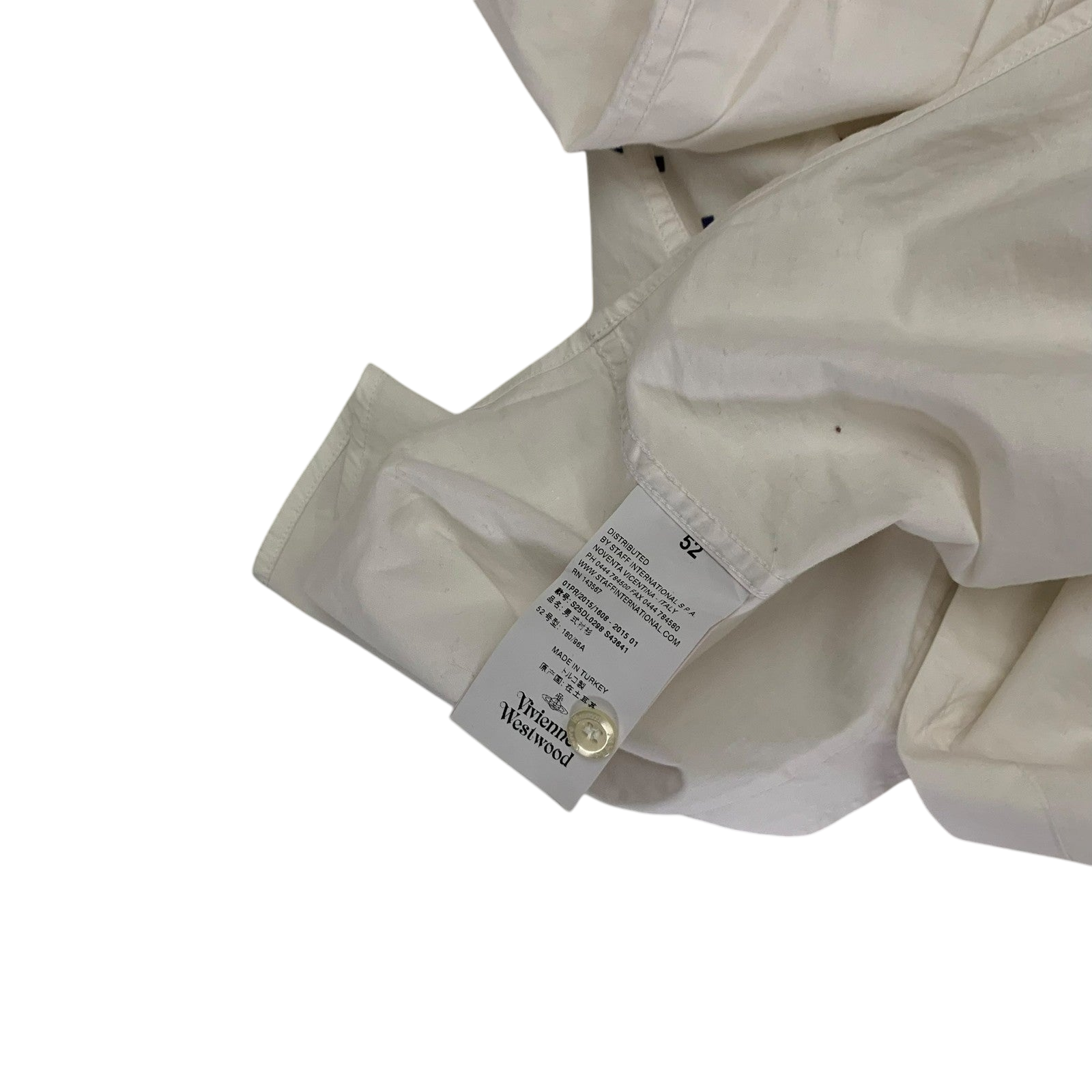 Vivienne Westwood Man Pixel Shirt White (Fits L)