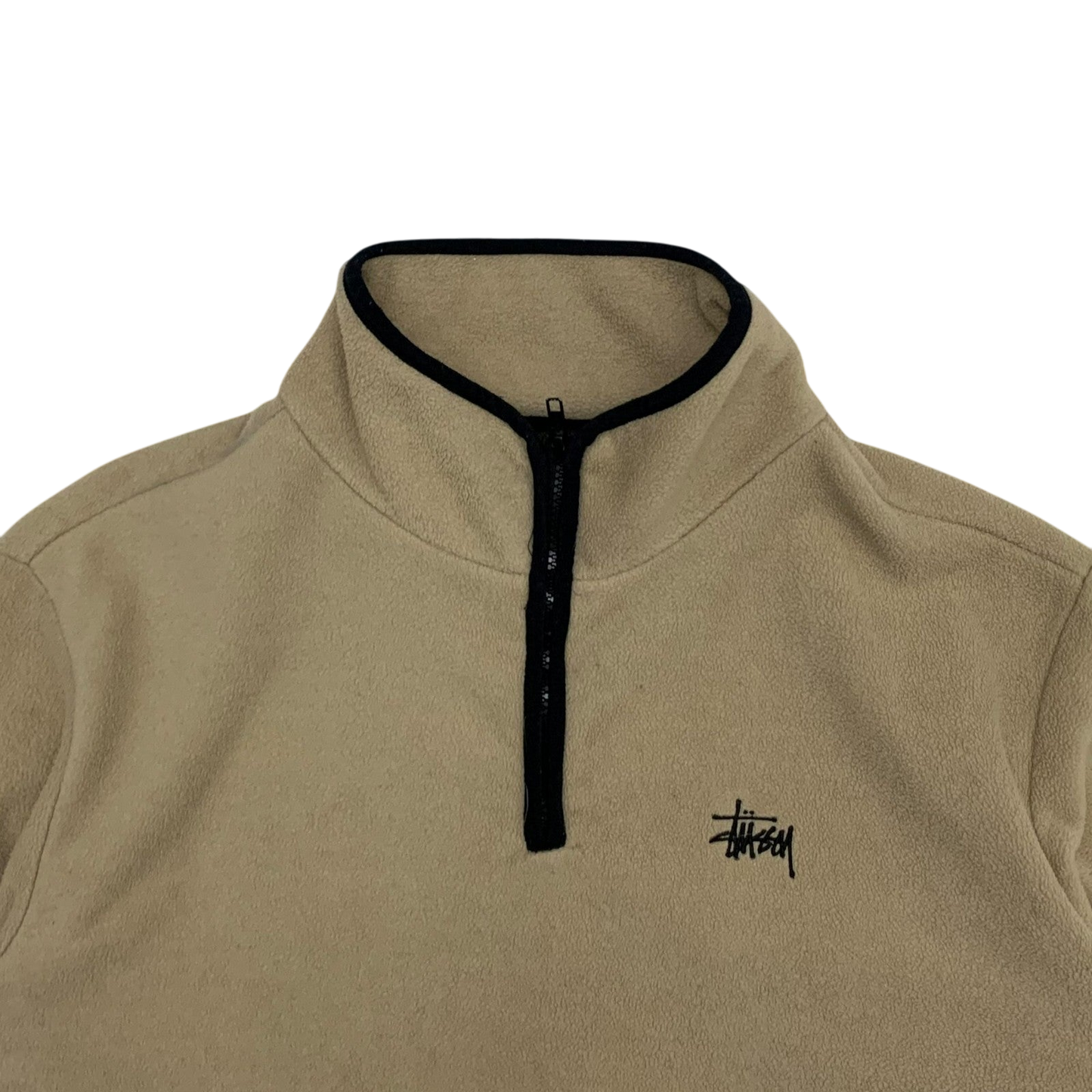 Stussy Quarter-Zip Fleece Beige (Size L)