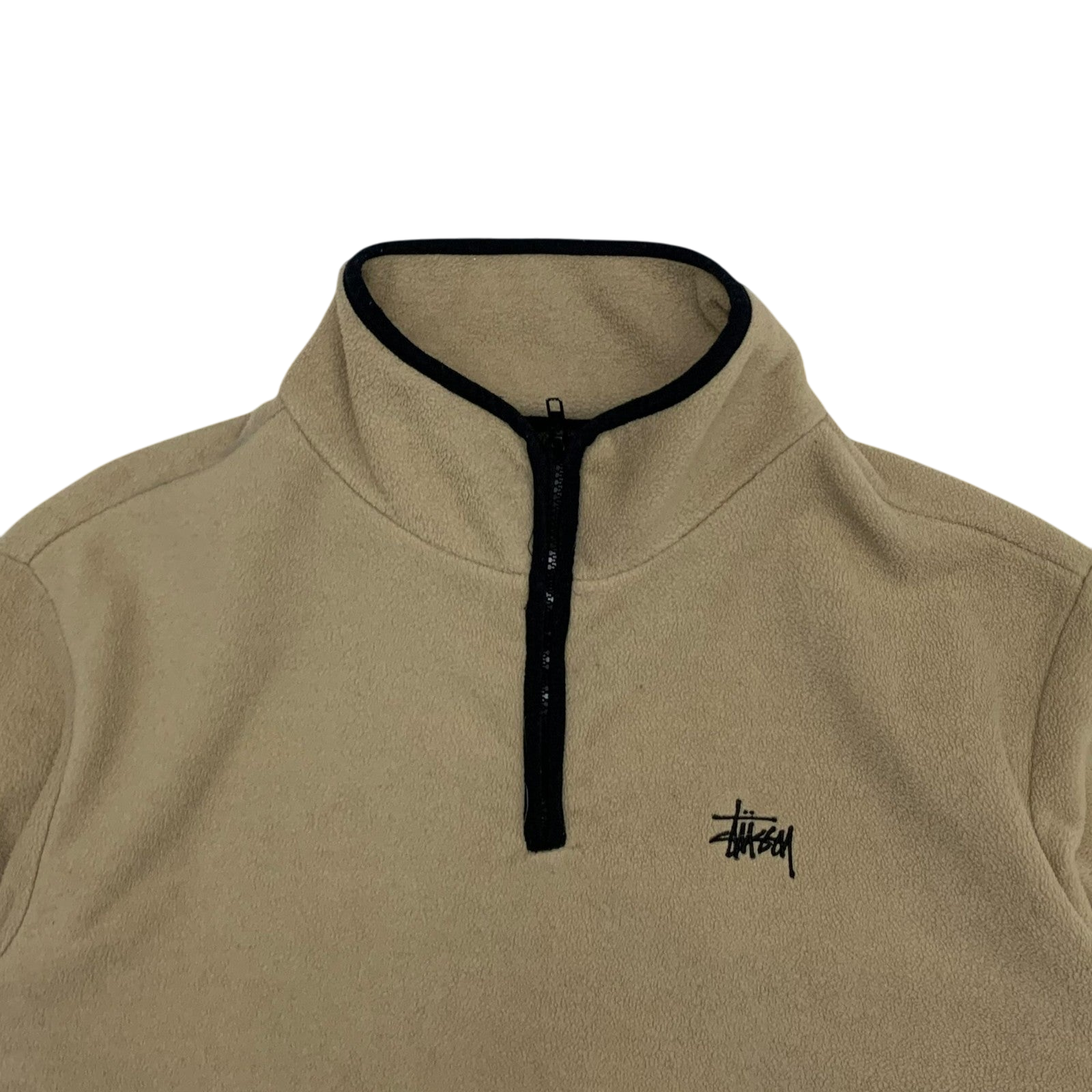 Stussy Quarter-Zip Fleece Beige (Size L)