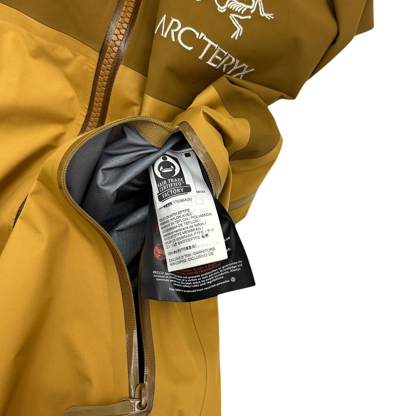 Arc'teryx Beta AR Goretex Jacket in ‘Yukon’ (Brown) (Size M)