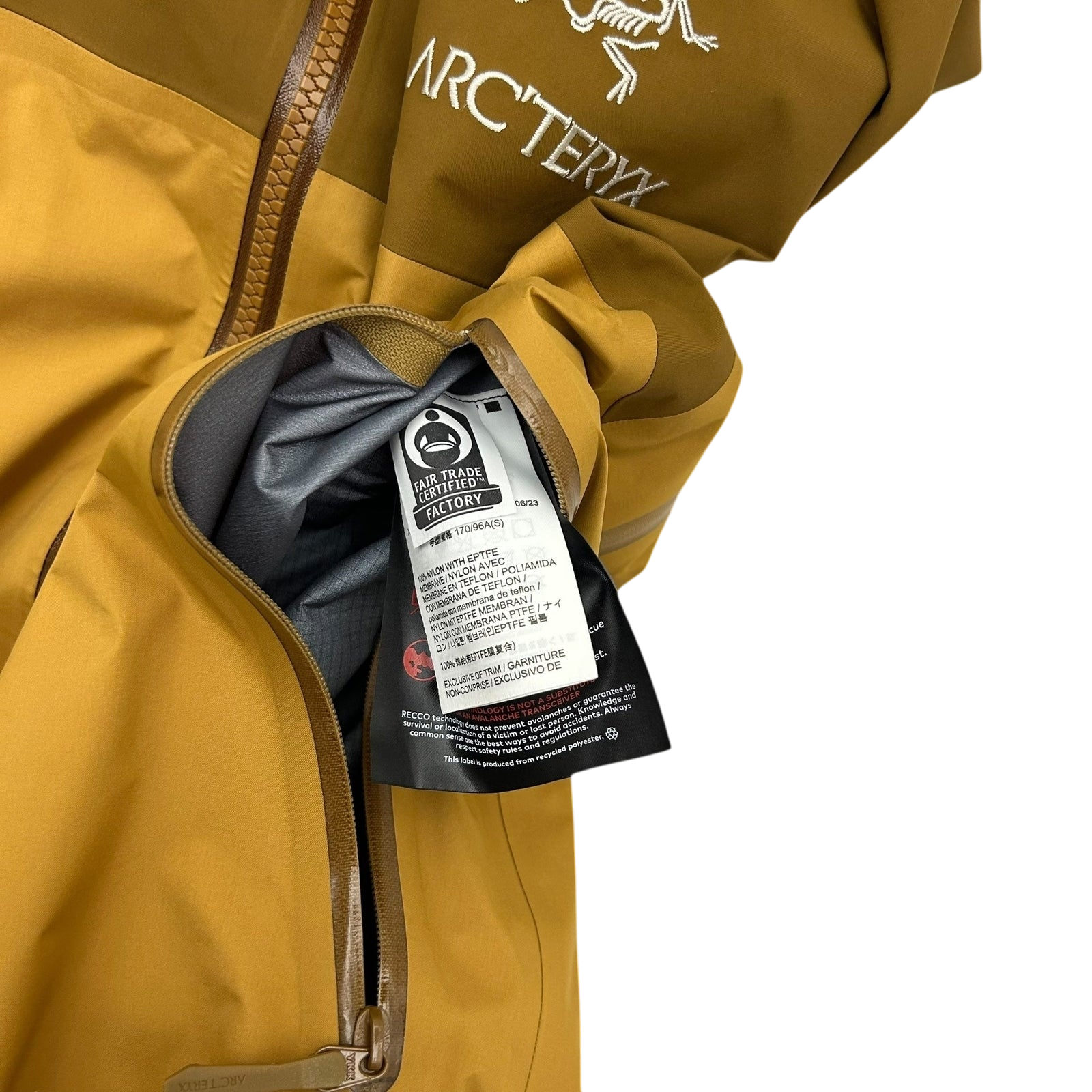 Arc'teryx Beta AR Goretex Jacket in ‘Yukon’ (Brown) (Size M)