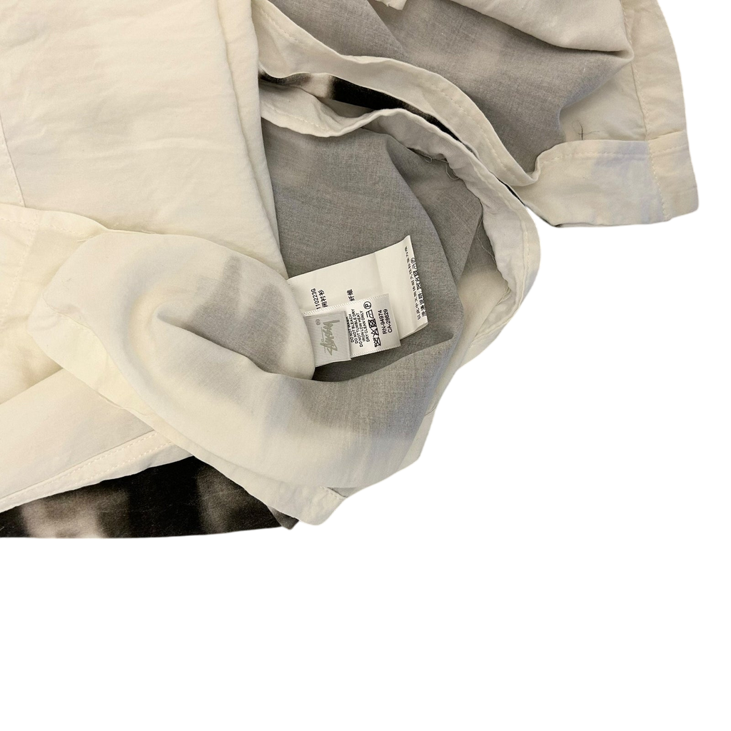 Stussy Speedway Short-Sleeve Button-Up Shirt Off-White (Fits M-L)