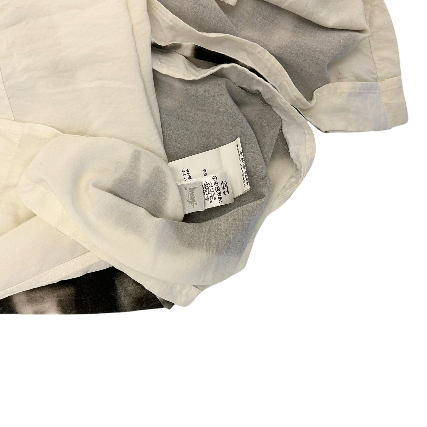 Stussy Speedway Short-Sleeve Button-Up Shirt Off-White (Fits M-L)