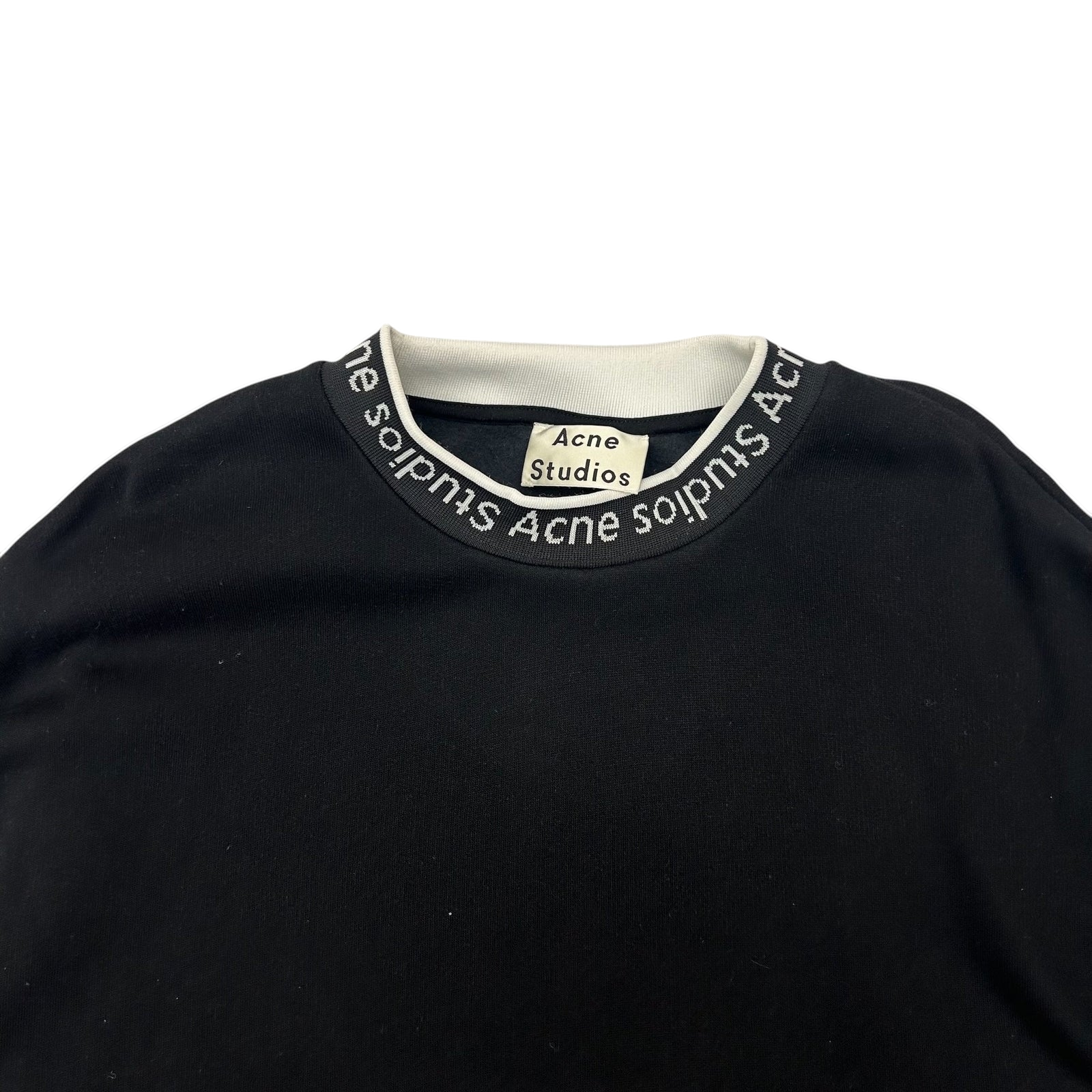 Acne Studios Jacquard Logo Sweater Black (Fits L-XL)