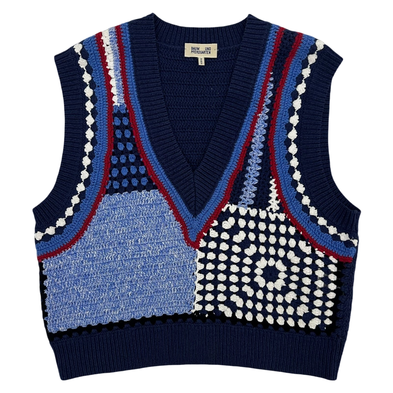 Baum Und Pferdgarten Cicilla Sweater Vest Blue (Fits M-L Womens)