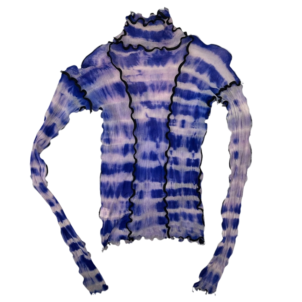 Asai Mesh Long Sleeve Top Blue (One size)