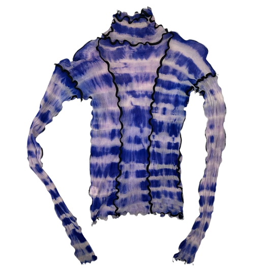 Asai Mesh Long Sleeve Top Blue (One size)