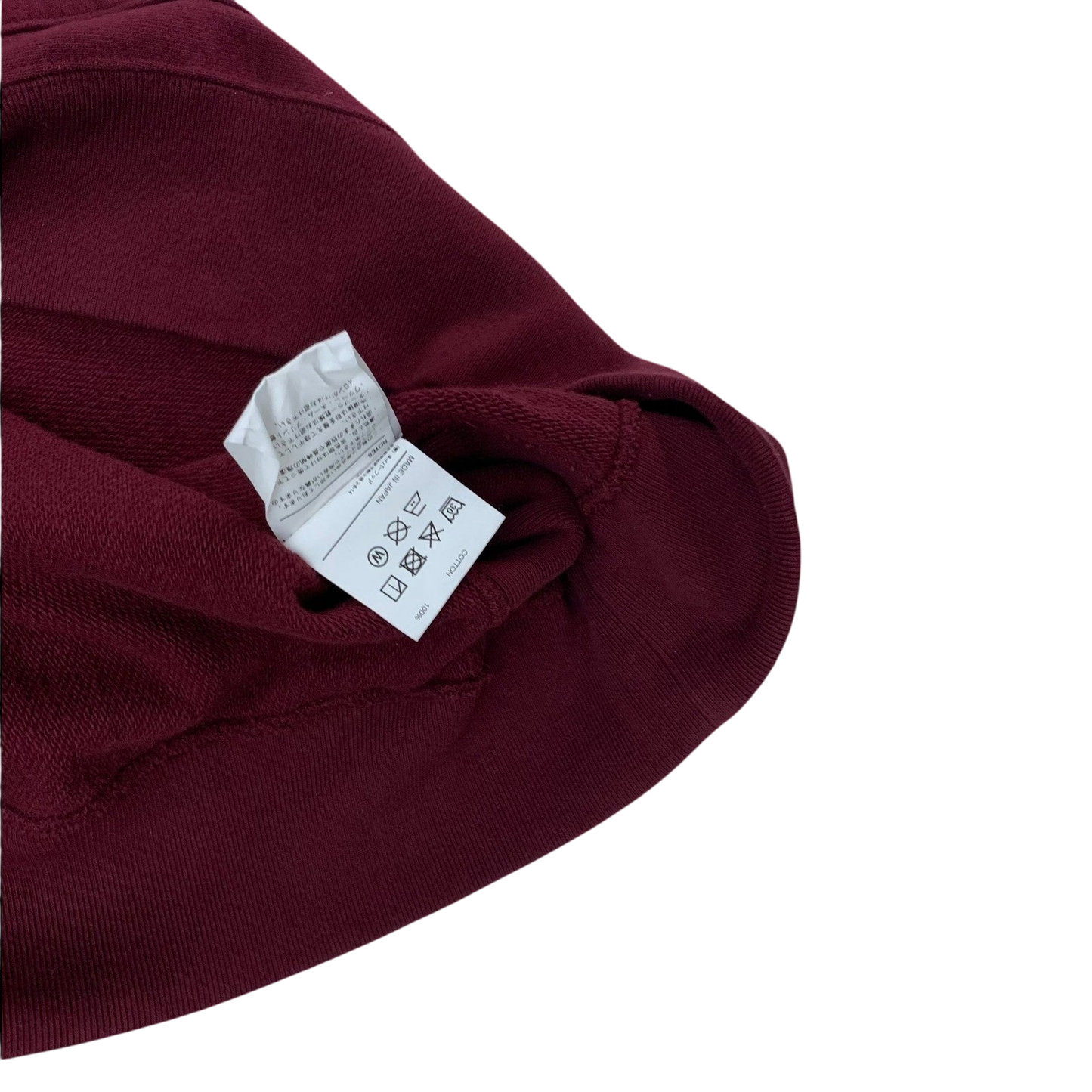 Neighbourhood AW17 Border Sleeve Pullover Hoodie Burgundy (Size L)