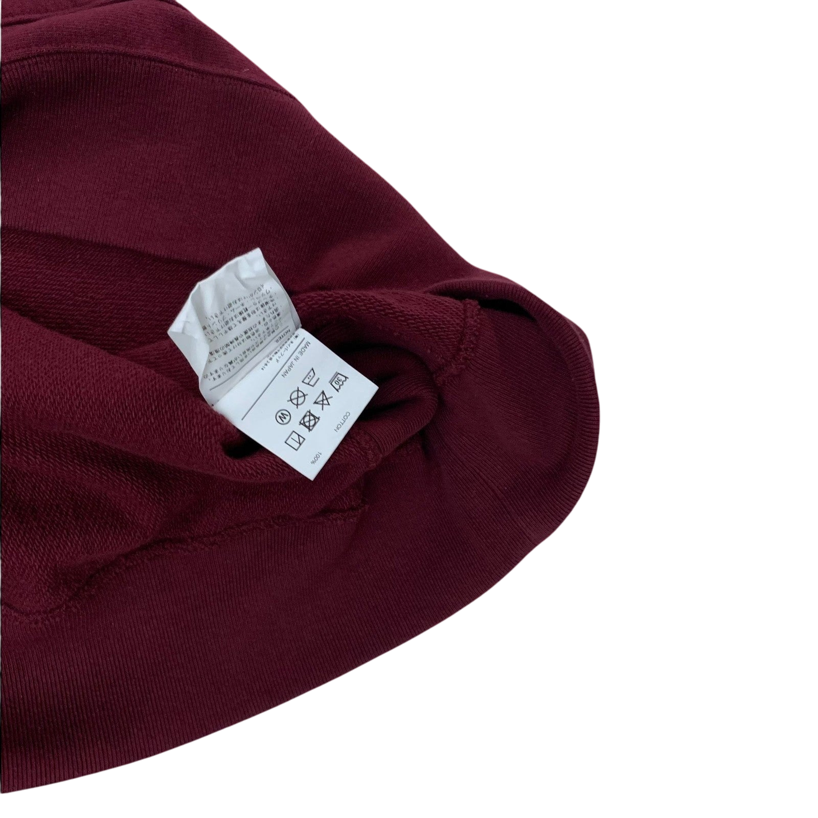 Neighbourhood AW17 Border Sleeve Pullover Hoodie Burgundy (Size L)