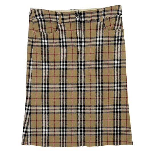 Burberry Vintage Nova Check Skirt (Size Fits 27")