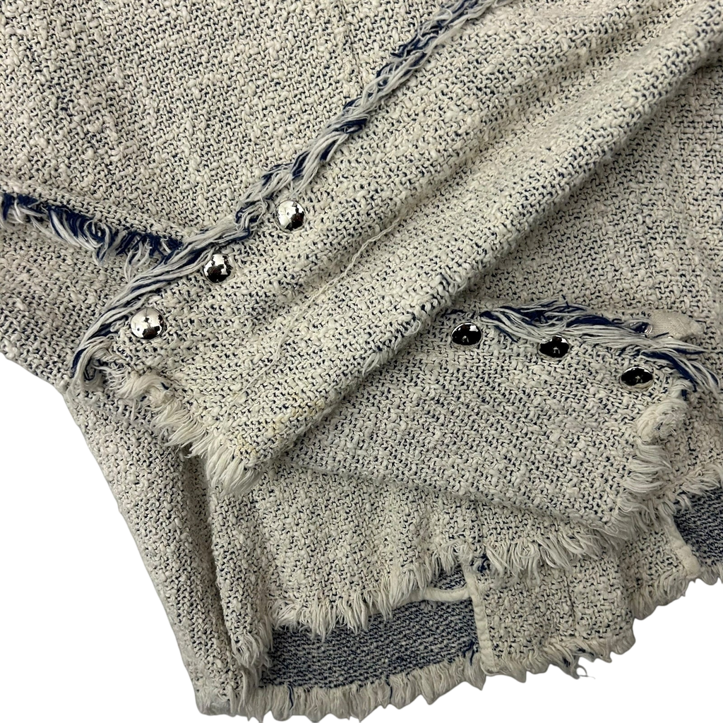 IRO Agnette Tweed Jacket White / Blue (Fits M womens)